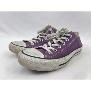Converse Chuck Taylor All Star Low Top Plum Purple Canvas Sneakers Womens 7